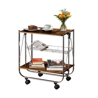 Măsuță servire cu roți Wenko Serving Walnut