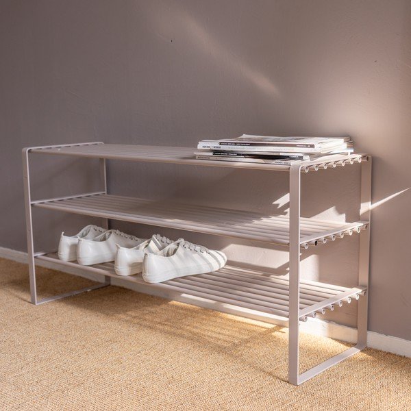 Pantofar taupe din metal 70x48,5x29 cm Rex – Spinder Design-image-1