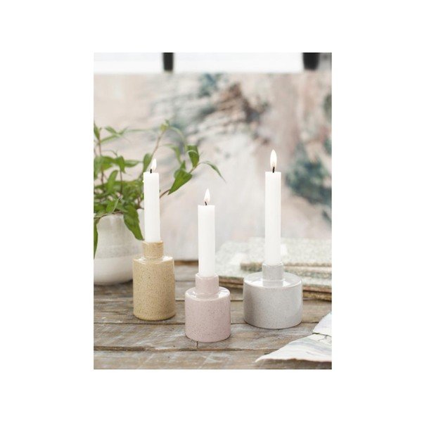 Sfeșnic din ceramică A Simple Mess Ortona Glacier Grey, ⌀ 9 cm-image-3