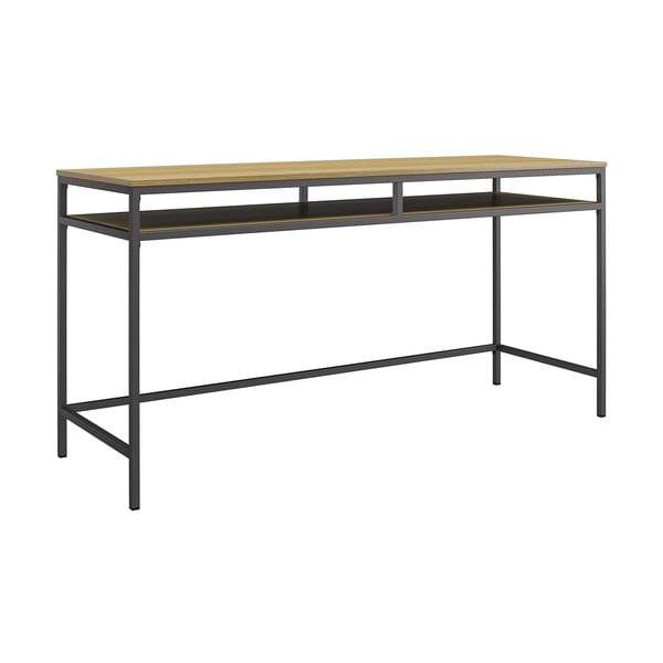 Birou cu blat cu aspect de lemn de stejar 51x153 cm Bradford – Støraa-image-3