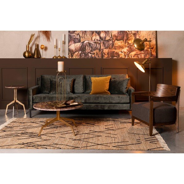 Covor Dutchbone Ishank, 200 x 300 cm, maro-image-2