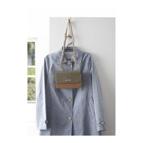 Cuier de ușă alb-natural din metal 1,5 cm Tower – YAMAZAKI-image-2