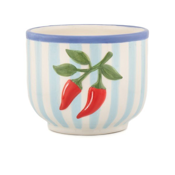 Ghiveci decorativ din ceramică pictată manual ø 12 cm Chilli – Sass & Belle