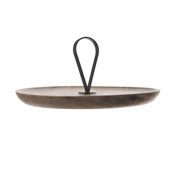 Tavă de servit de servire din lemn ø 30 cm Mango – Orion-image-2