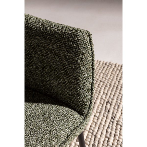 Scaun de living verde cu cotiere tapițat Suma – MOME-image-4