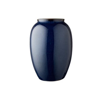 Vază din gresie ceramică Bitz, înălțime 25 cm, albastru