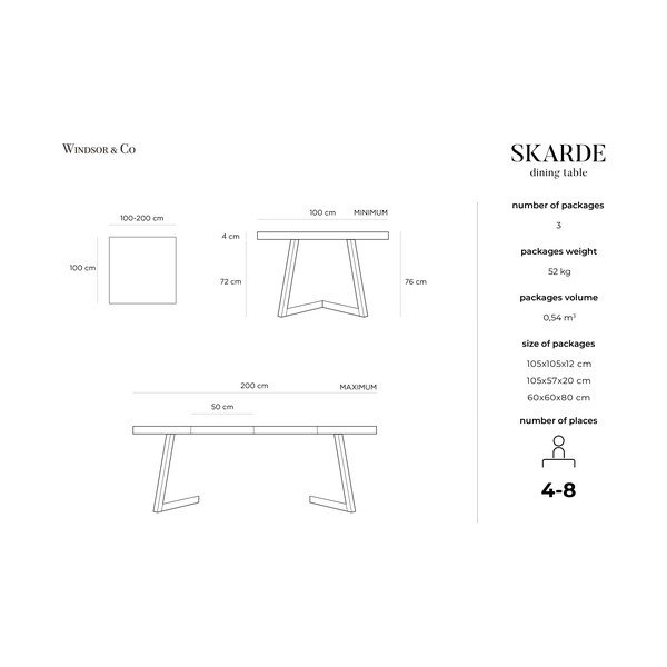 Măsuță auxiliară din lemn masiv de stejar Windsor & Co Sofas Skarde, ø 100 cm-image-4