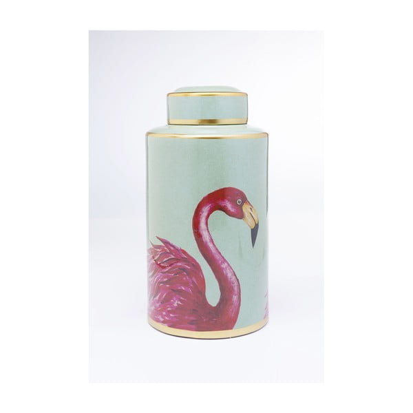 Recipient decorativ Kare Design Flamingos, înălțime 39 cm