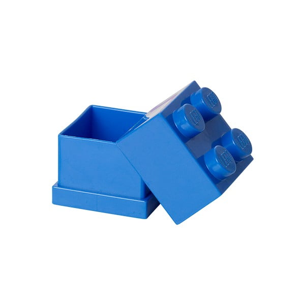 Cutie depozitare LEGO® Mini Box Blue, albastru-image-1