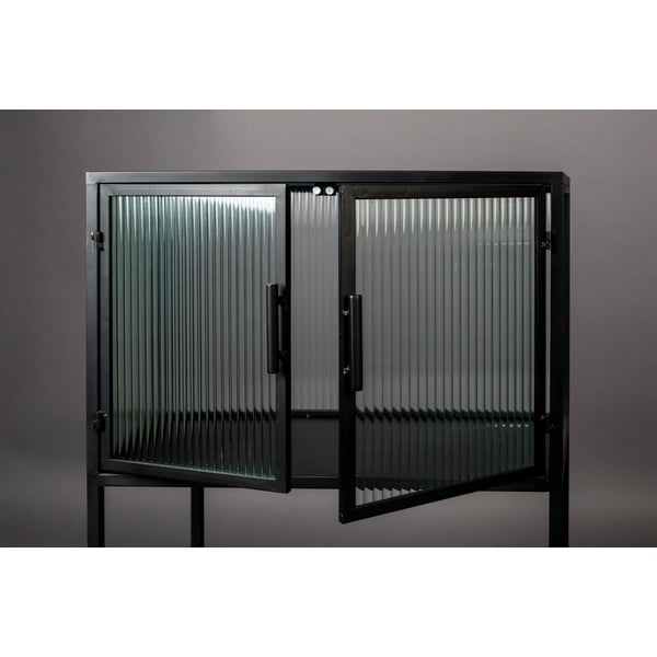 Vitrină neagră din metal 60x90 cm Boli – Dutchbone-image-4