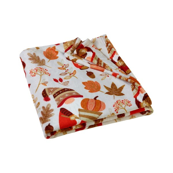 Pătură portocalie-maro din micropluș/cocolino 130x170 cm Woodland Gonks – Catherine Lansfield