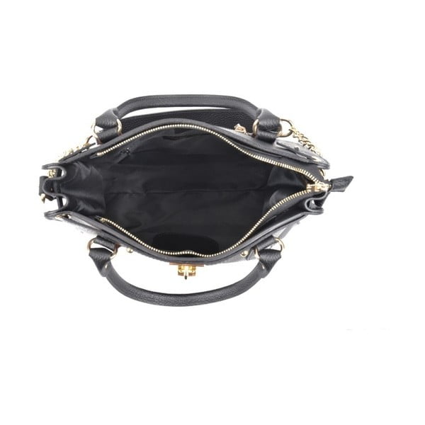 Geantă din piele Roberta M Karima Nero, negru-image-3