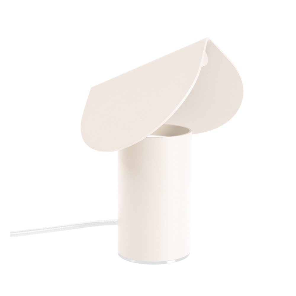 Veioză bej LED din aluminiu (înălțime 15 cm) BISCUIT – Thoro