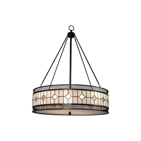 Lustră din metal cu abajur din sticlă ø 60 cm Waldorf – Premier Housewares-image-2