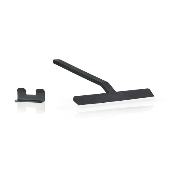 Racletă duș cu suport Zona Rim, lățime 22 cm, negru-image-2