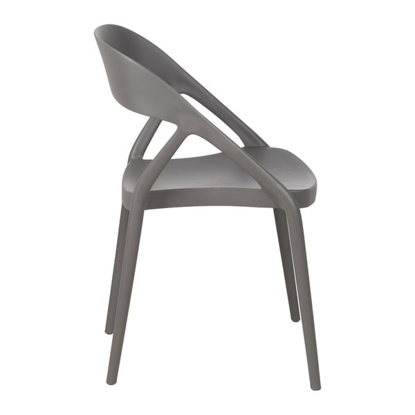 Scaune de dining gri 2 buc. din plastic – Ixia-image-4