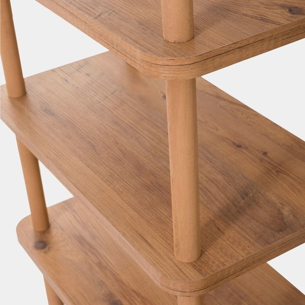 Bibliotecă cu aspect de lemn de pin 80x168,5 cm Step – Kalune Design-image-4