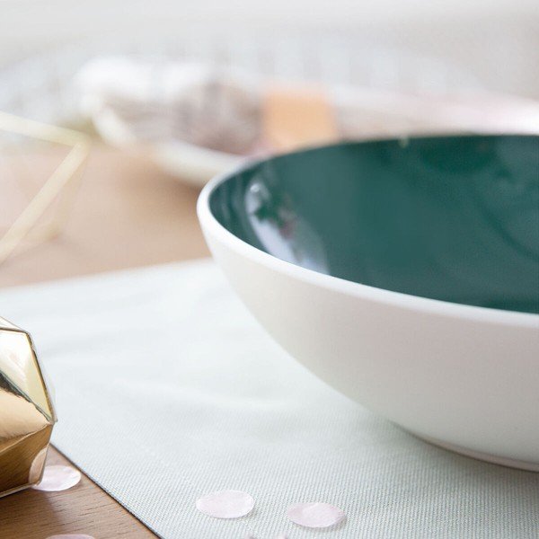 Bol din porțelan Villeroy & Boch Uni, ⌀ 26 cm, alb-verde-image-3