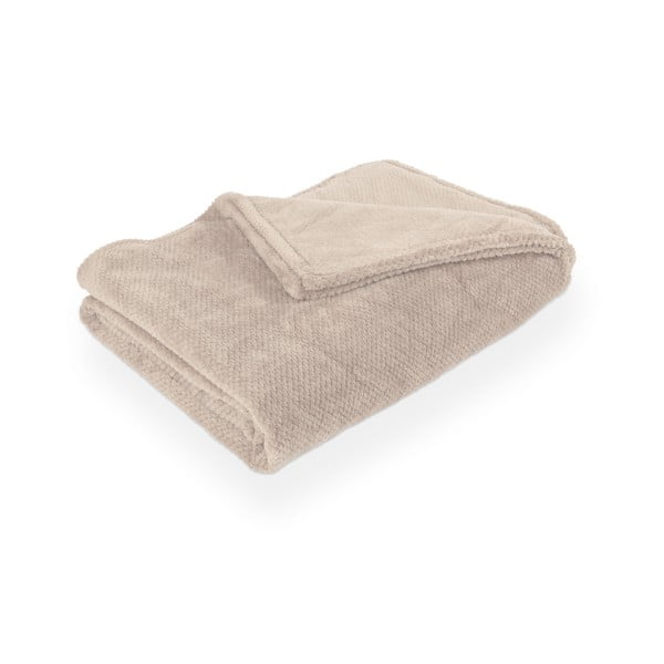 Pătură taupe din micropluș/cocolino 150x200 cm Pippa – Tiseco Home Studio
