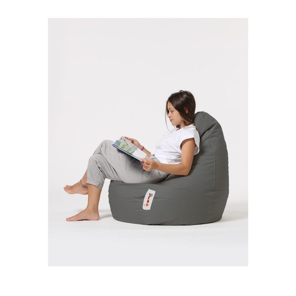 Beanbag pentru grădină gri închis Drop – Floriane Garden-image-2