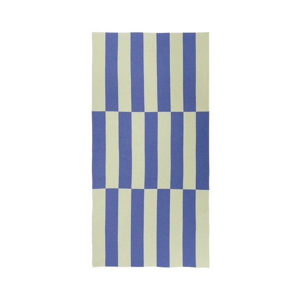 Prosop de plajă galben deschis/albastru din bumbac 100x160 cm Su – noo.ma