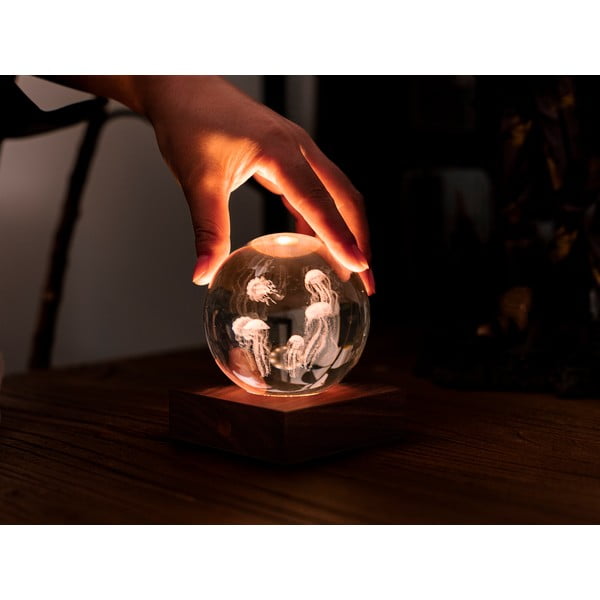 Decorațiune luminoasă maro închis cu USB Amber – Gingko-image-4