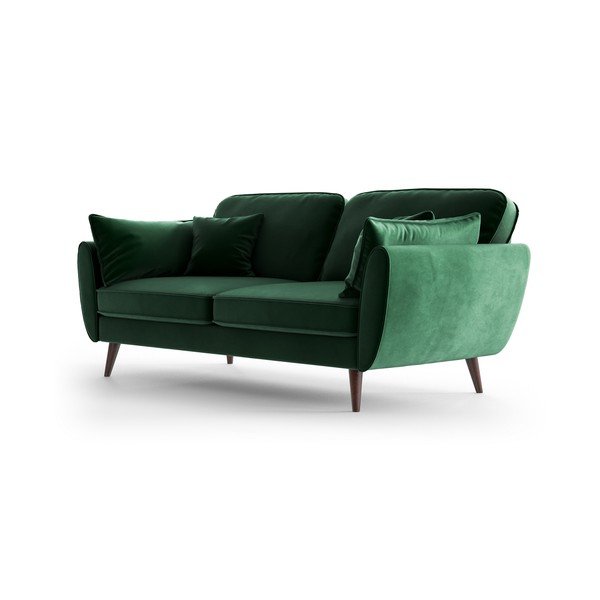 Canapea din catifea My Pop Design Auteuil, verde-image-3