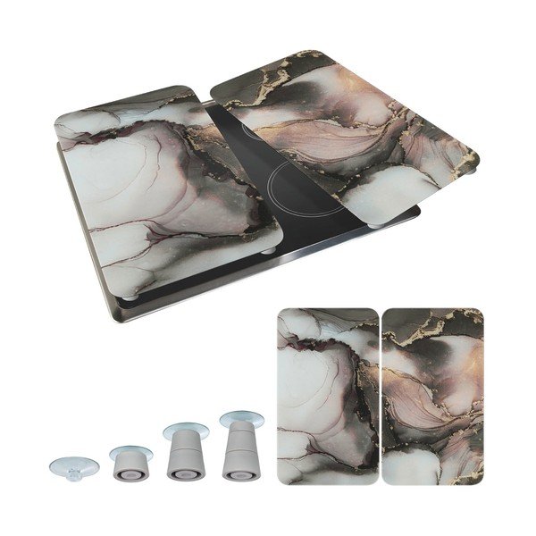 Protecții de aragaz 2 buc. din sticlă temperată 52x30 cm Abdeckplatte  – Wenko-image-3