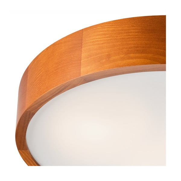 Plafonieră maro coniac cu abajur din sticlă ø 47 cm Eveline – LAMKUR-image-3