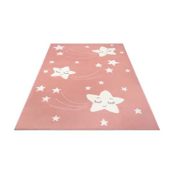 Covor pentru copii Hanse Home Adventures Stardust, 80x150 cm, roz-image-2