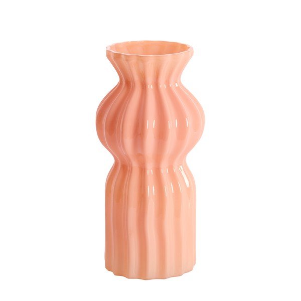 Vază roz din sticlă (înălțime 28 cm) Terento – Light & Living