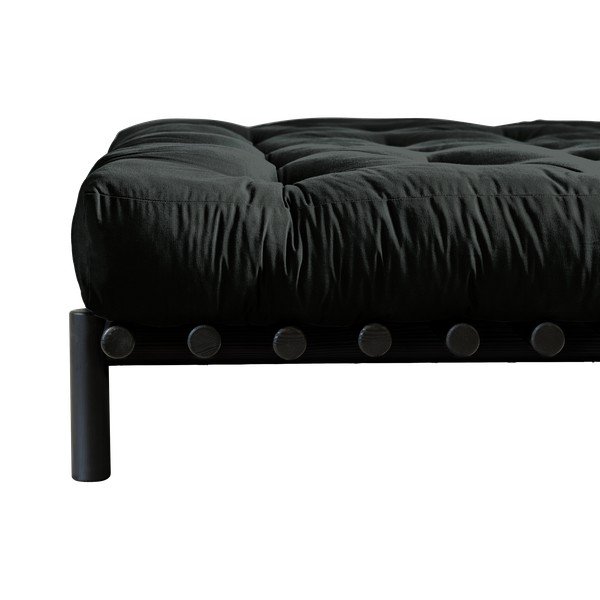 Cadru pat din lemn de pin Karup Design Pace Black, 140 x 200 cm, negru-image-3