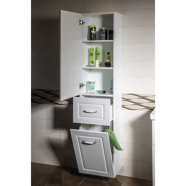 Dulap de baie alb 40x184 cm Favolo – Sapho-image-2