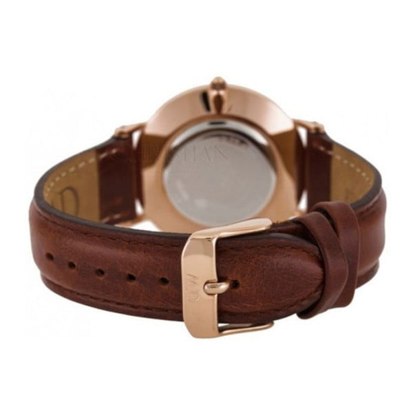 Ceas de damă Daniel Wellington St Mawes, ⌀ 34 mm, alb-roz auriu-image-1