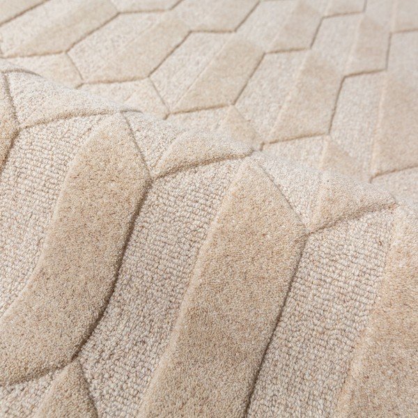 Covor burgundy/în culoare naturală țesut manual din lână 200x290 cm Apex Border Wool – Flair Rugs-image-3