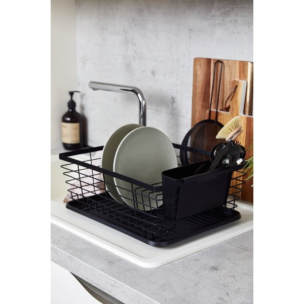 Suport pentru scurs vase Wenko Drip, negru-image-1