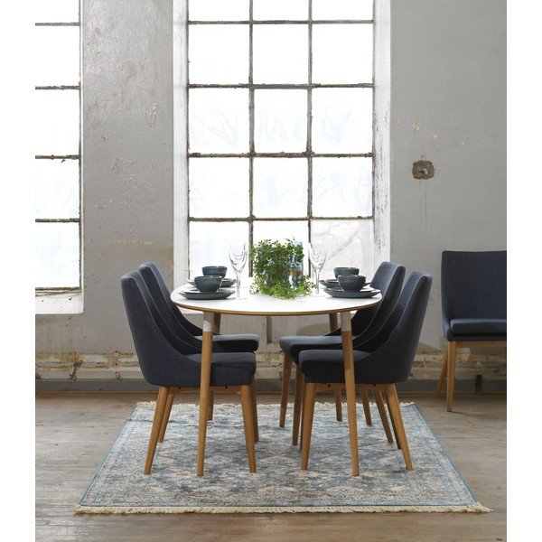 Masă de dining Rowico Alborg, alb-image-1