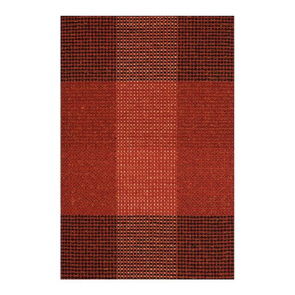 Covor de lână țesut manual Linie Design Genova, 140 x 200 cm, roșu 