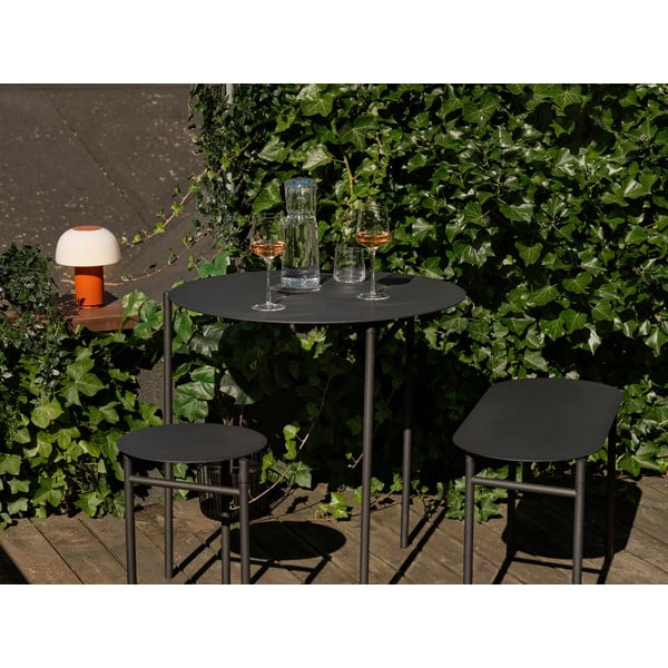 Bancă de grădină neagră din metal Disc – Zone-image-1