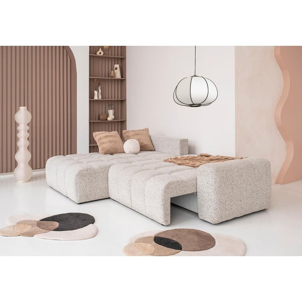 Colțar modular bej extensibil/cu spațiu de depozitare (cu colț pe partea stângă) Lulu – Miuform-image-4
