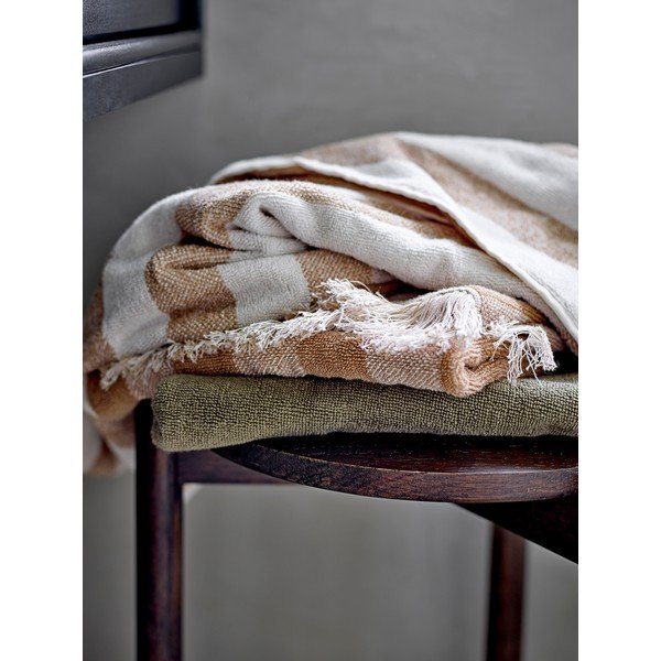 Prosop maro-bej din bumbac 50x100 cm Elaia – Bloomingville-image-4