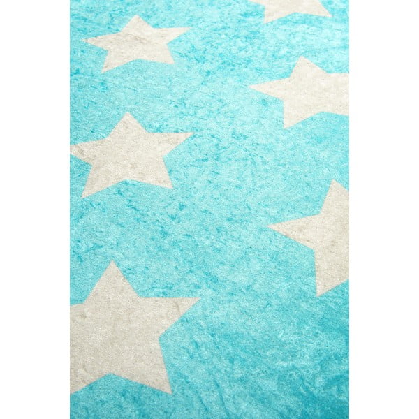 Covor antiderapant pentru copii Chilai Universe, 140 x 190, albastru-image-3