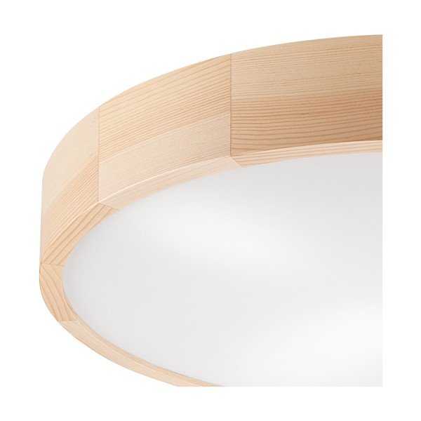 Plafonieră maro deschis cu abajur din sticlă ø 58 cm Eveline – LAMKUR-image-3