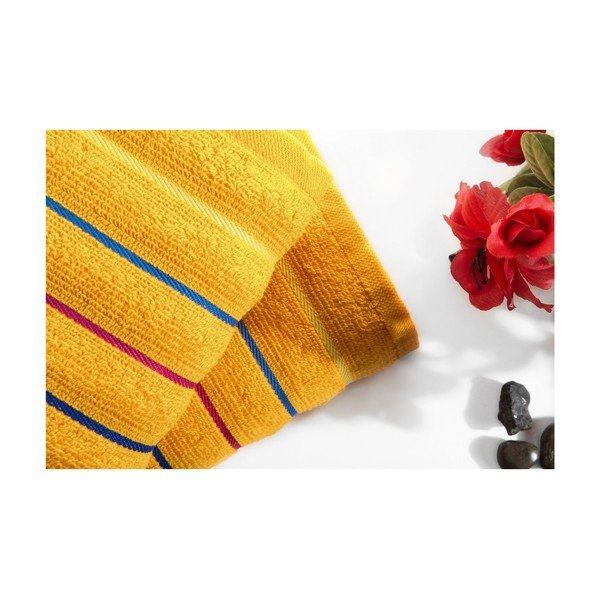 Set 2 prosoape baie Rosy V2, 50x90 cm-image-1
