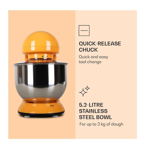 Robot de bucătărie Klarstein Bella, portocaliu-image-2