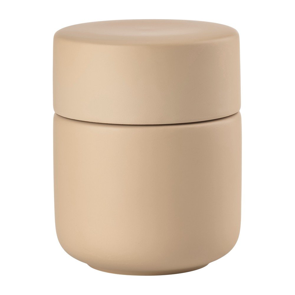 Organizator de baie bej pentru dischete demachiante din gresie ceramicÄUme âu0080Zone