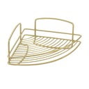 Raft pentru baie auriu de colț din oțel Onda – Metaltex