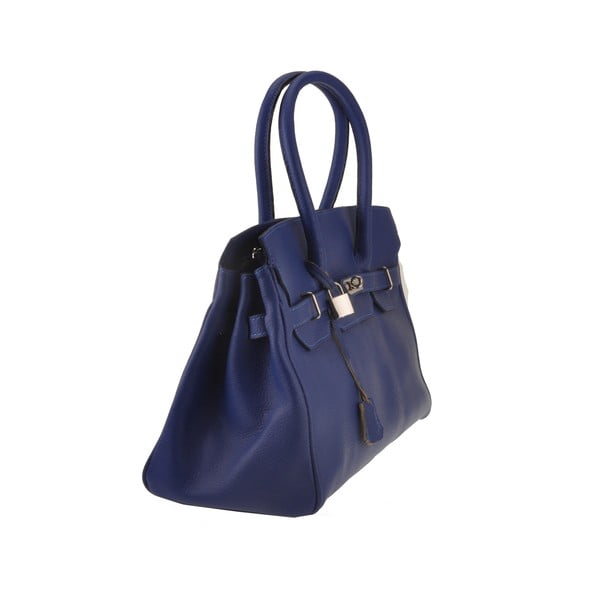 Poșetă din piele Florence Bags Gallina, albastru-image-1
