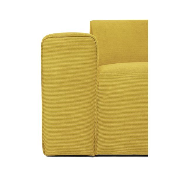 Modul pentru canapea galben   din catifea reiată  (partea stângă ) Sting - Scandic-image-4