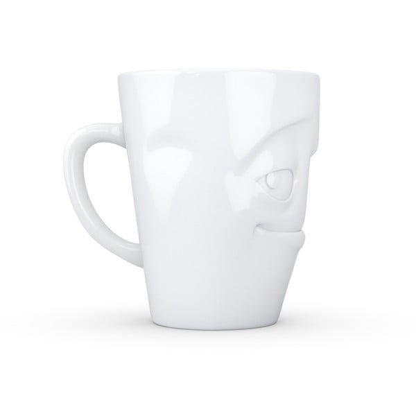 Cană din porțelan cu mâner șarlatan, 58products, alb-image-4